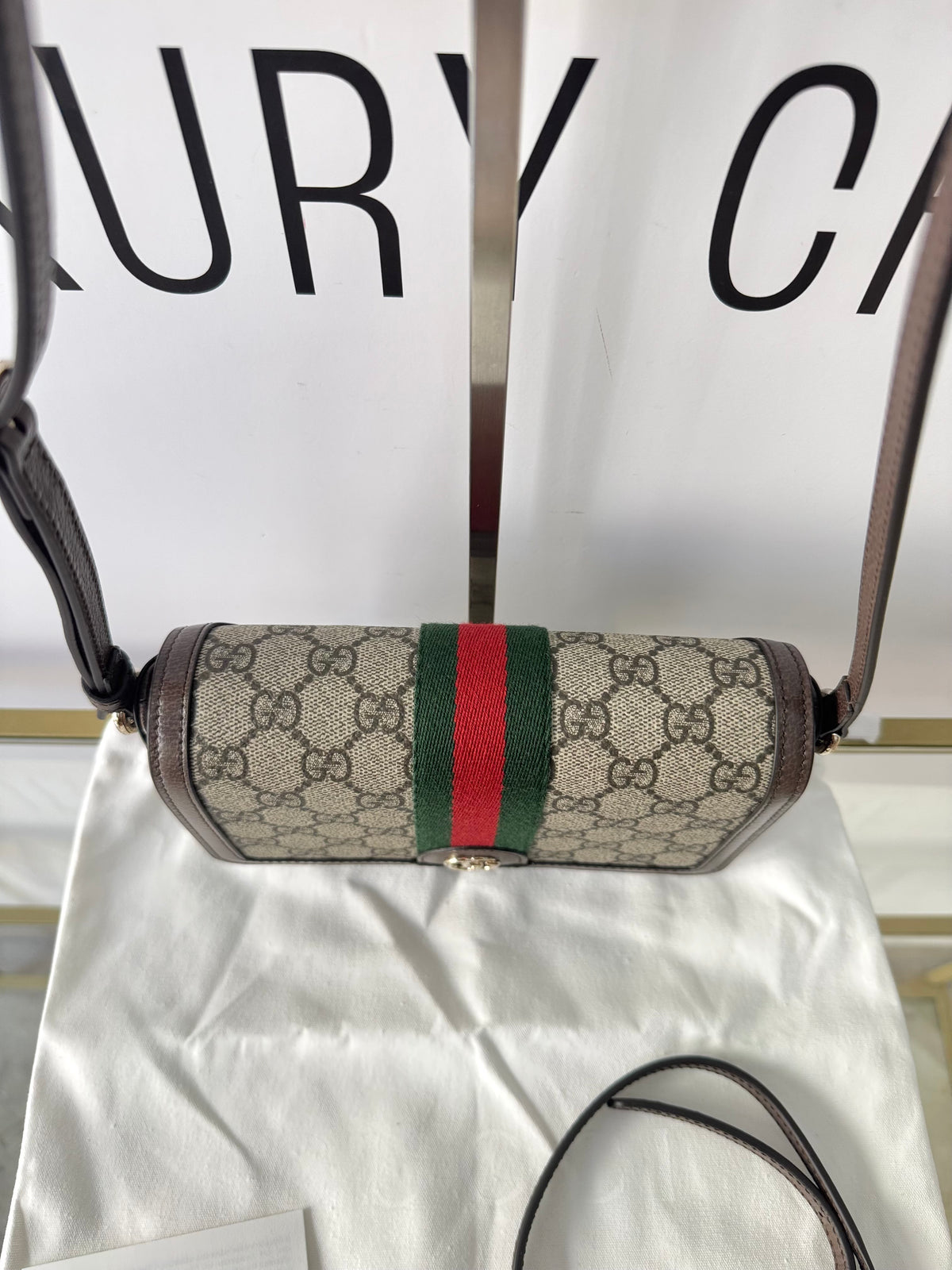 Borsa Ophidia GG Supreme hw oro Gucci