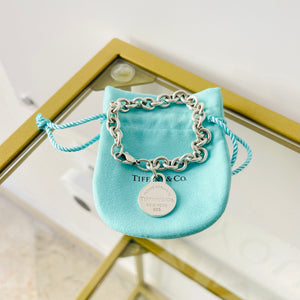 Bracciale a maglie ciondolo round Tiffany