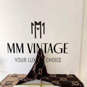 Sciarpa in lana e seta con motivo GG Jacquard Gucci