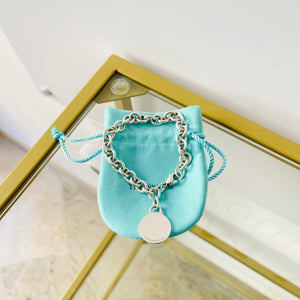 Bracciale a maglie ciondolo round Tiffany