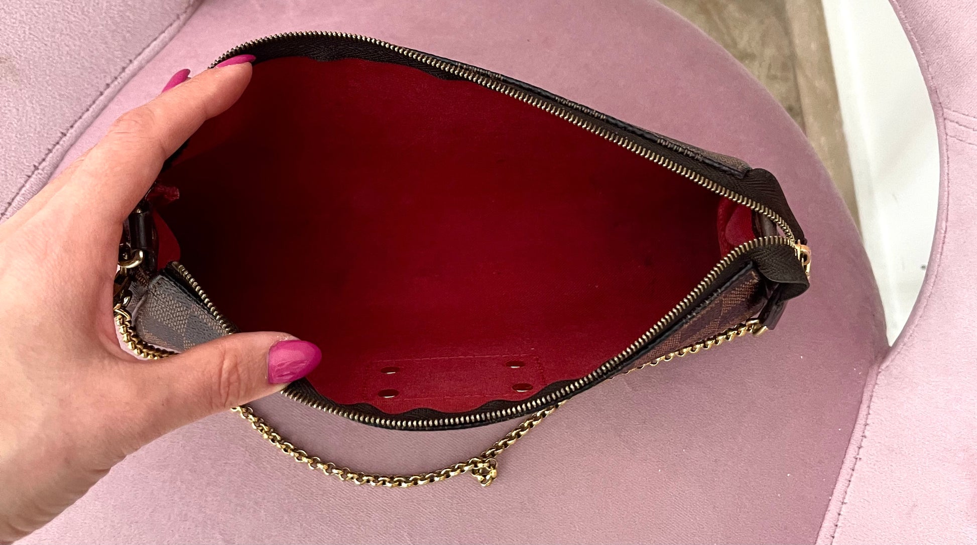 Borsa Eva Damier Ebène Louis Vuitton