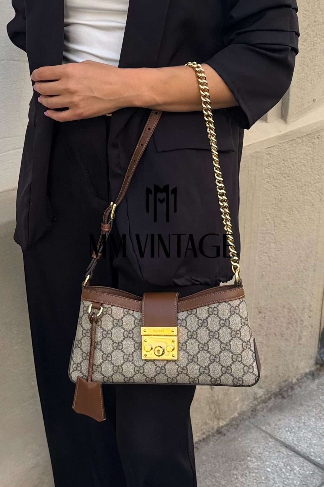 Borsa Padlock GG Supreme Gucci