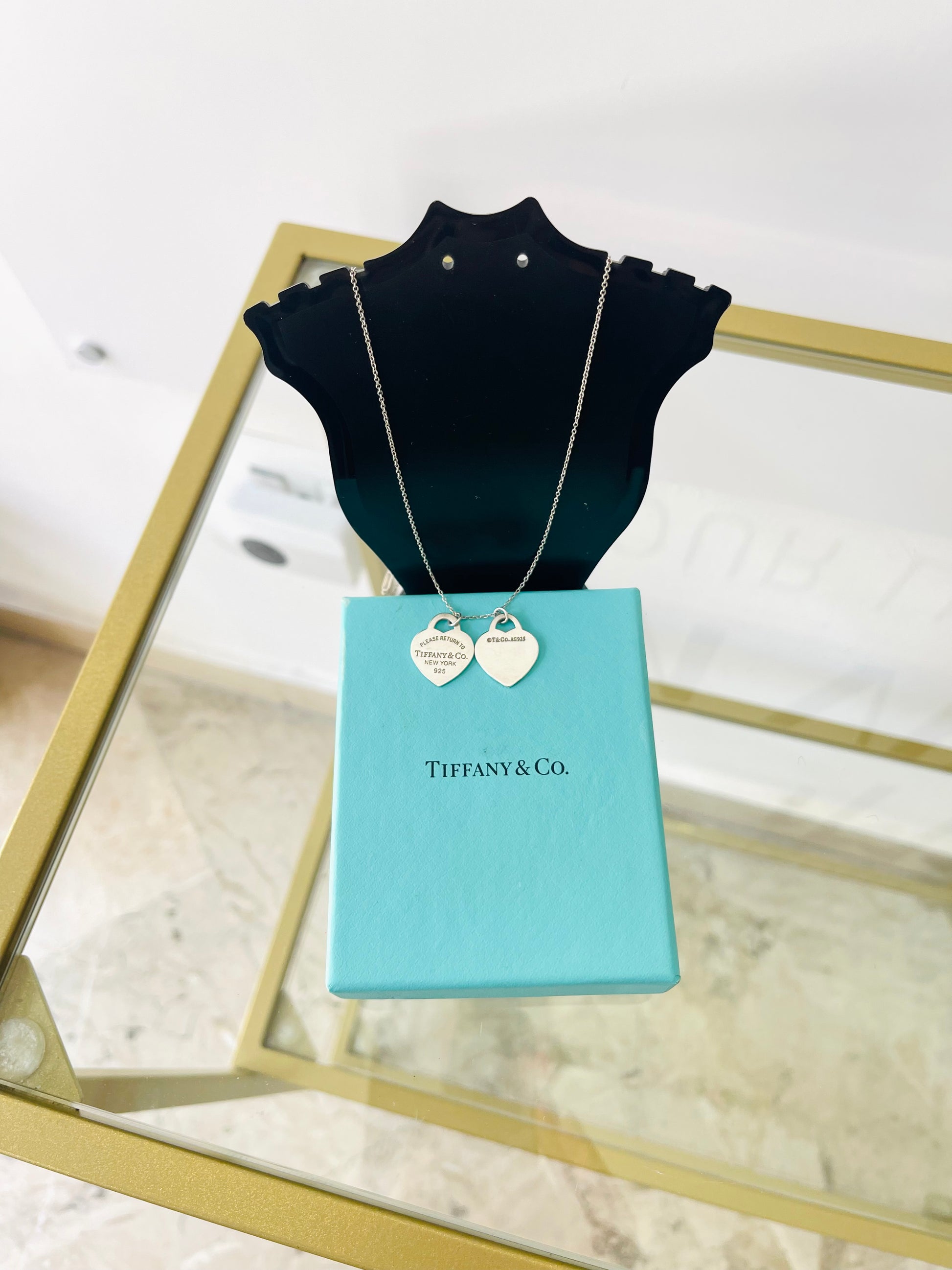 Girocollo Cuori Small smaltato rosso Tiffany