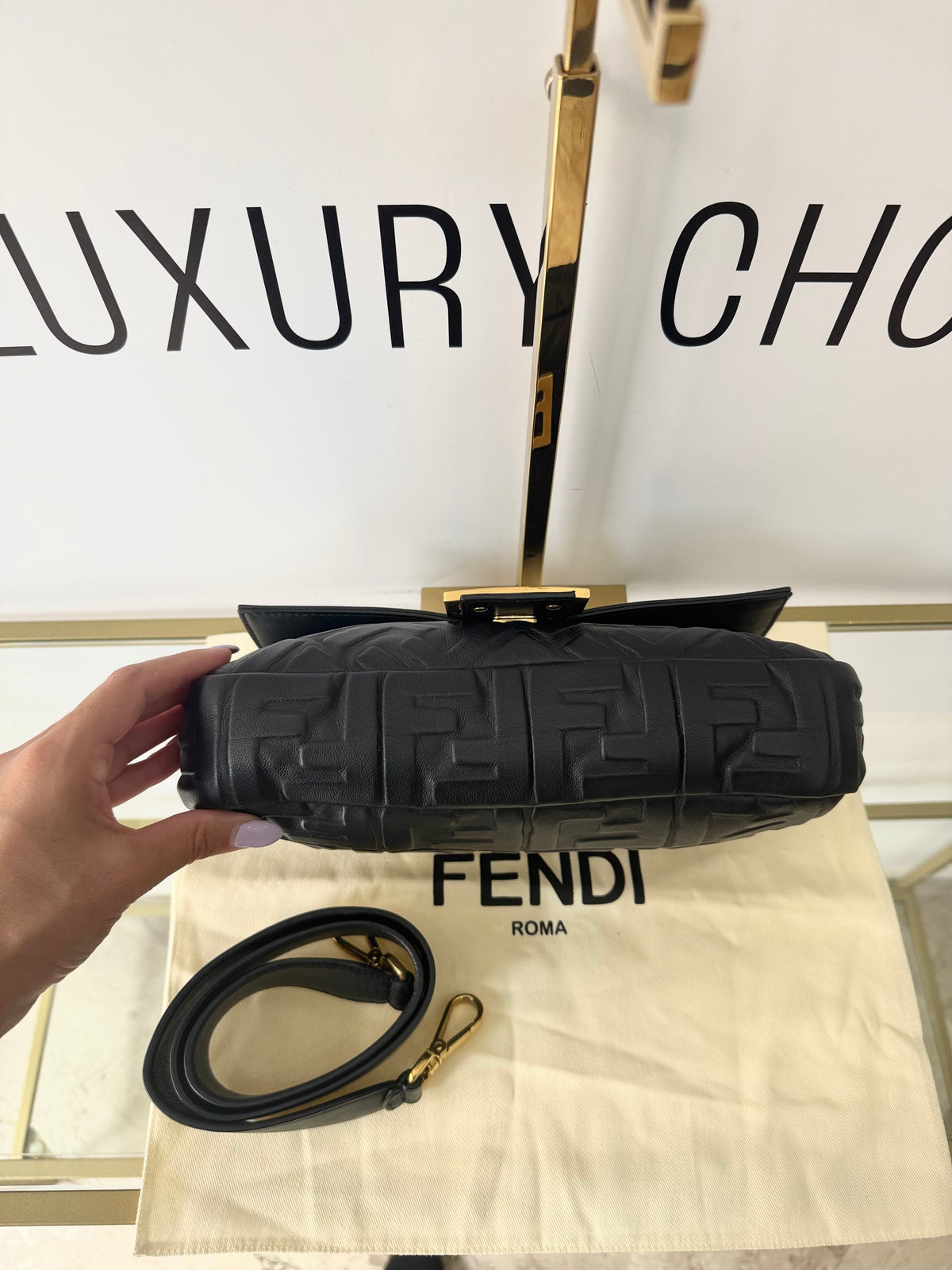 Borsa Baguette FF Fendi