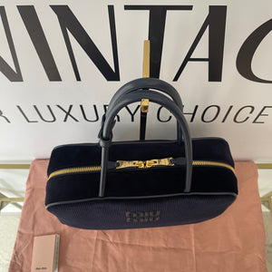 Borsa Beau in velluto a coste Miu Miu