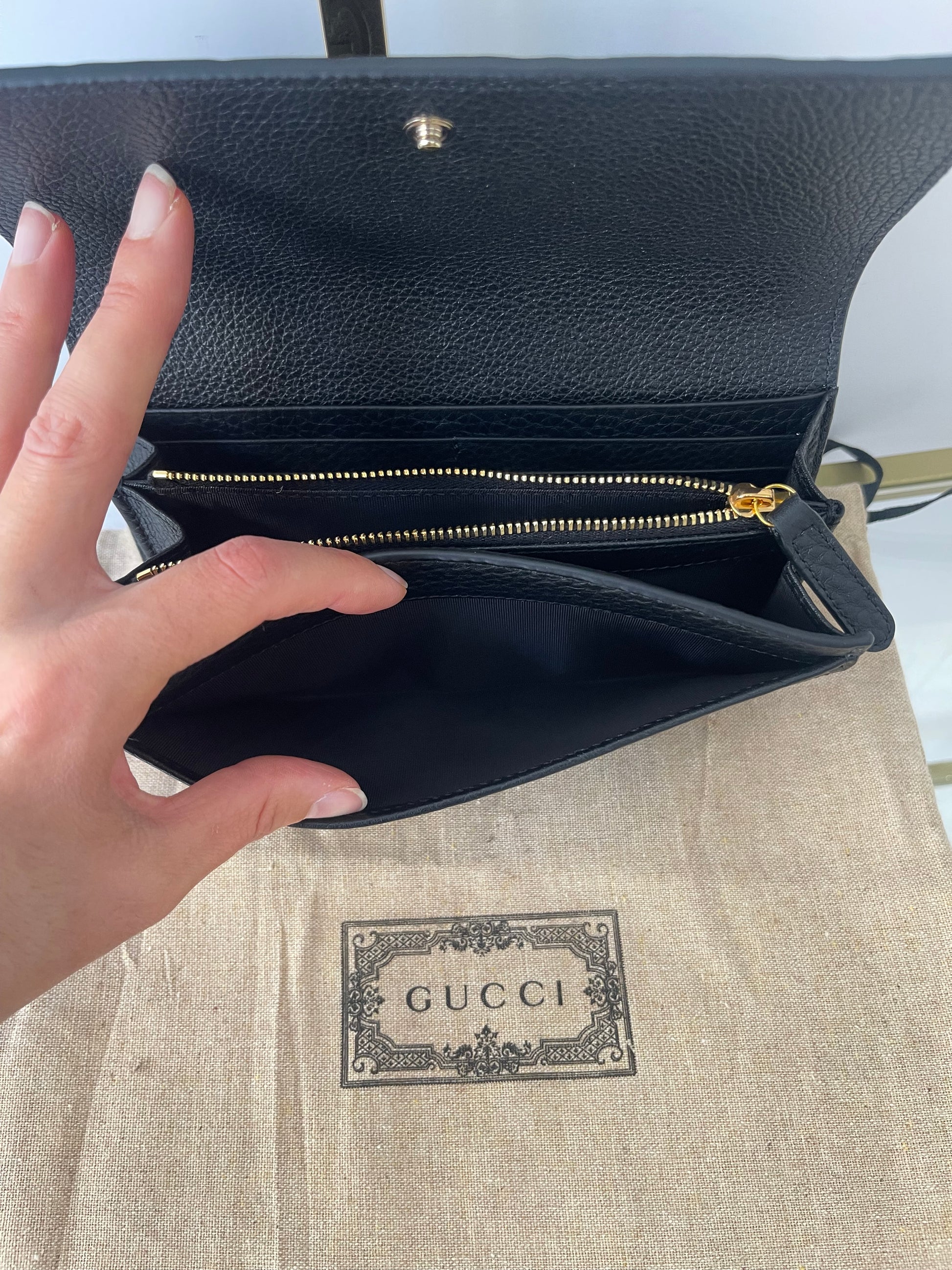 Portafoglio Continental GG Emblem Gucci