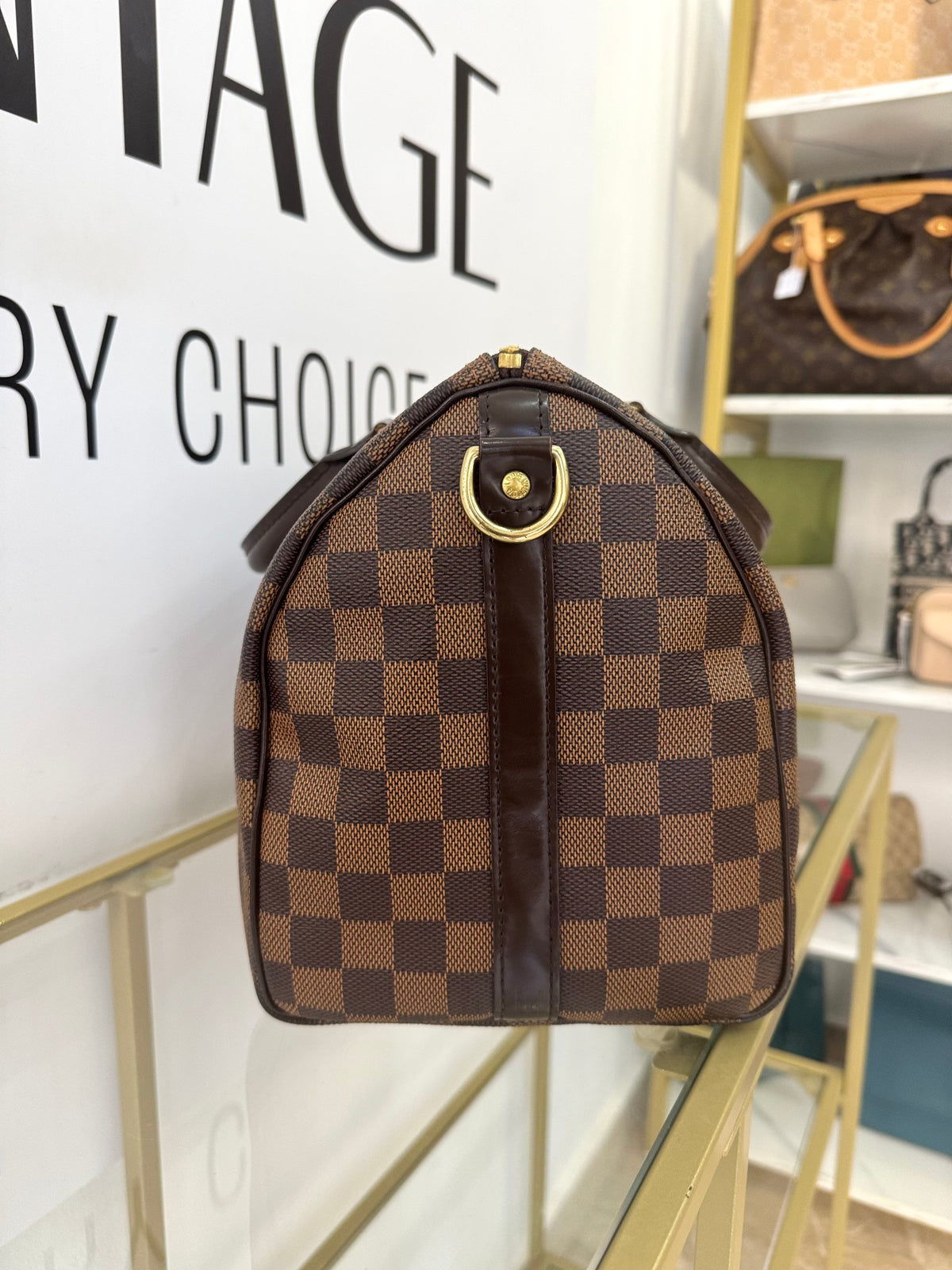 Borsa Speedy Bandoulière 30 Damier Ébène Louis Vuitton