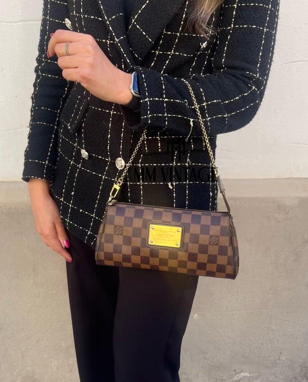 Borsa Eva Damier Ebène Louis Vuitton