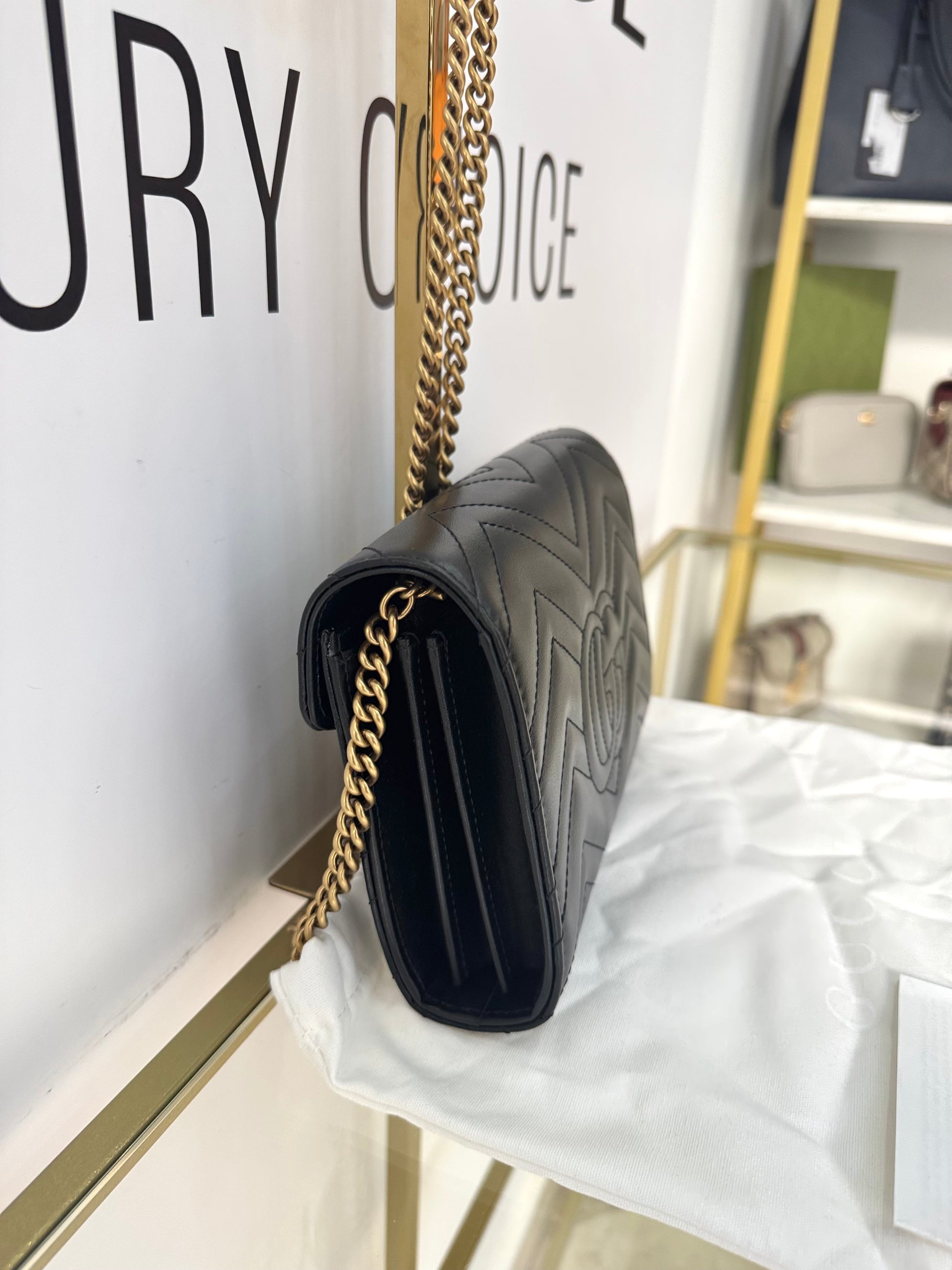Wallet On Chain Marmont GG Gucci