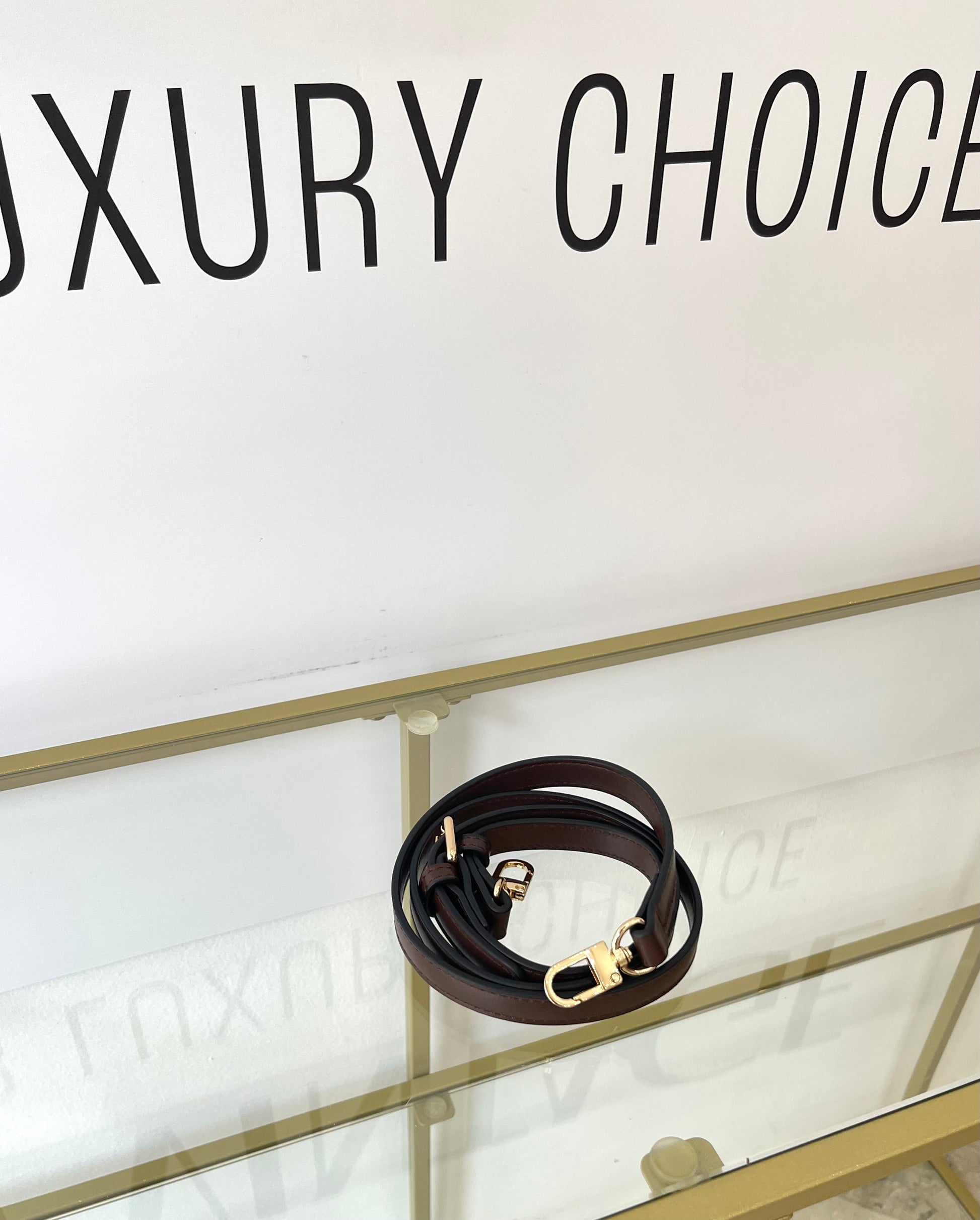 Tracolla No Brand in pelle marrone