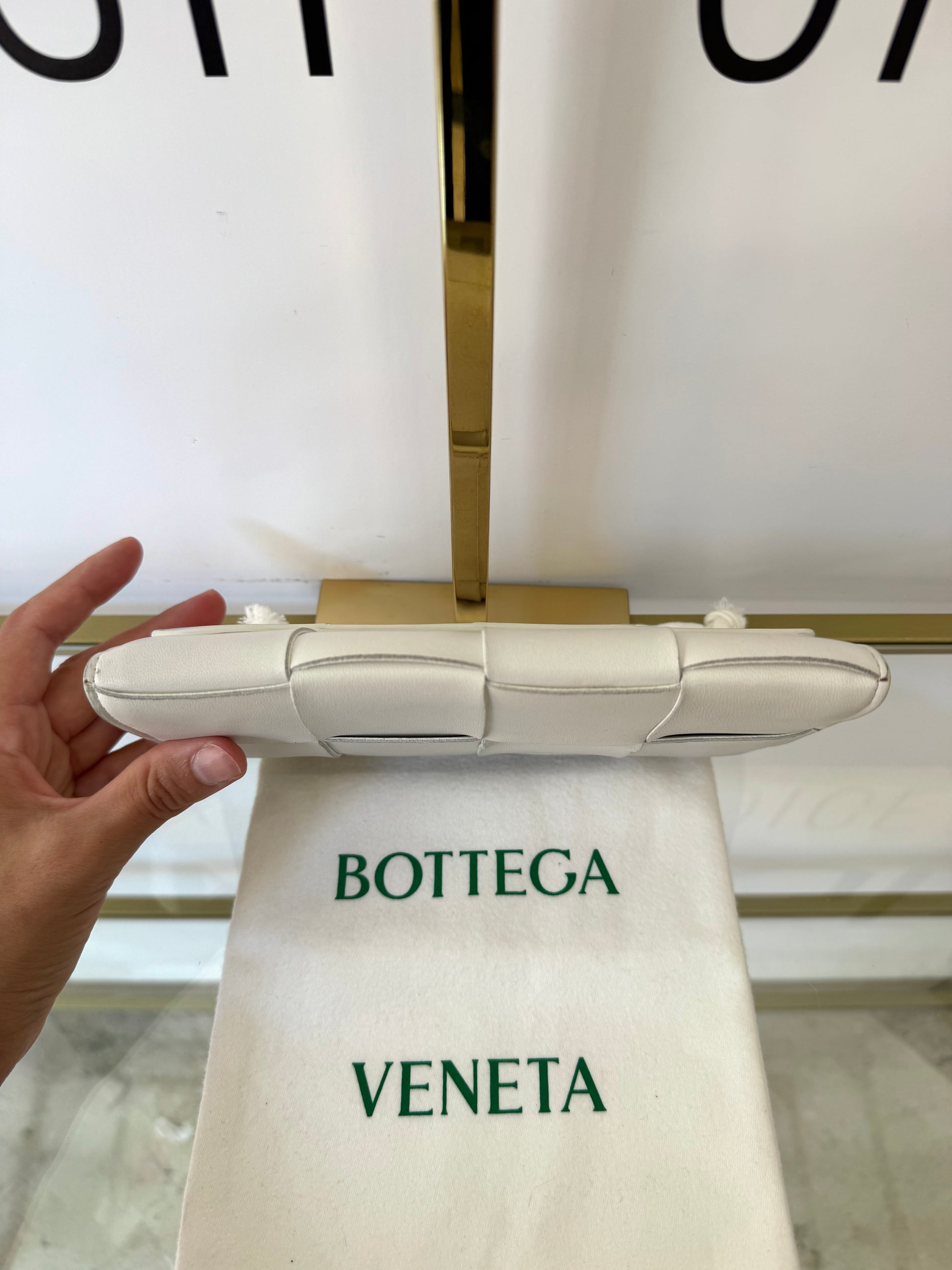 Portafoglio Cassette bianco Bottega Veneta