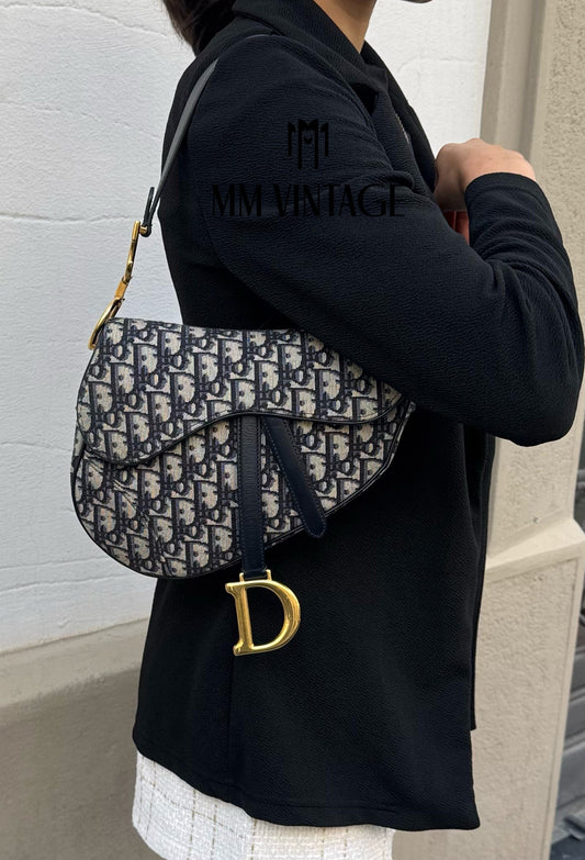 Borsa Saddle Jacquard Oblique Dior