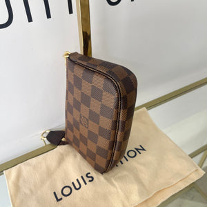 Borsa Mini Pochette Accessoires Damier Ebène Louis Vuitton