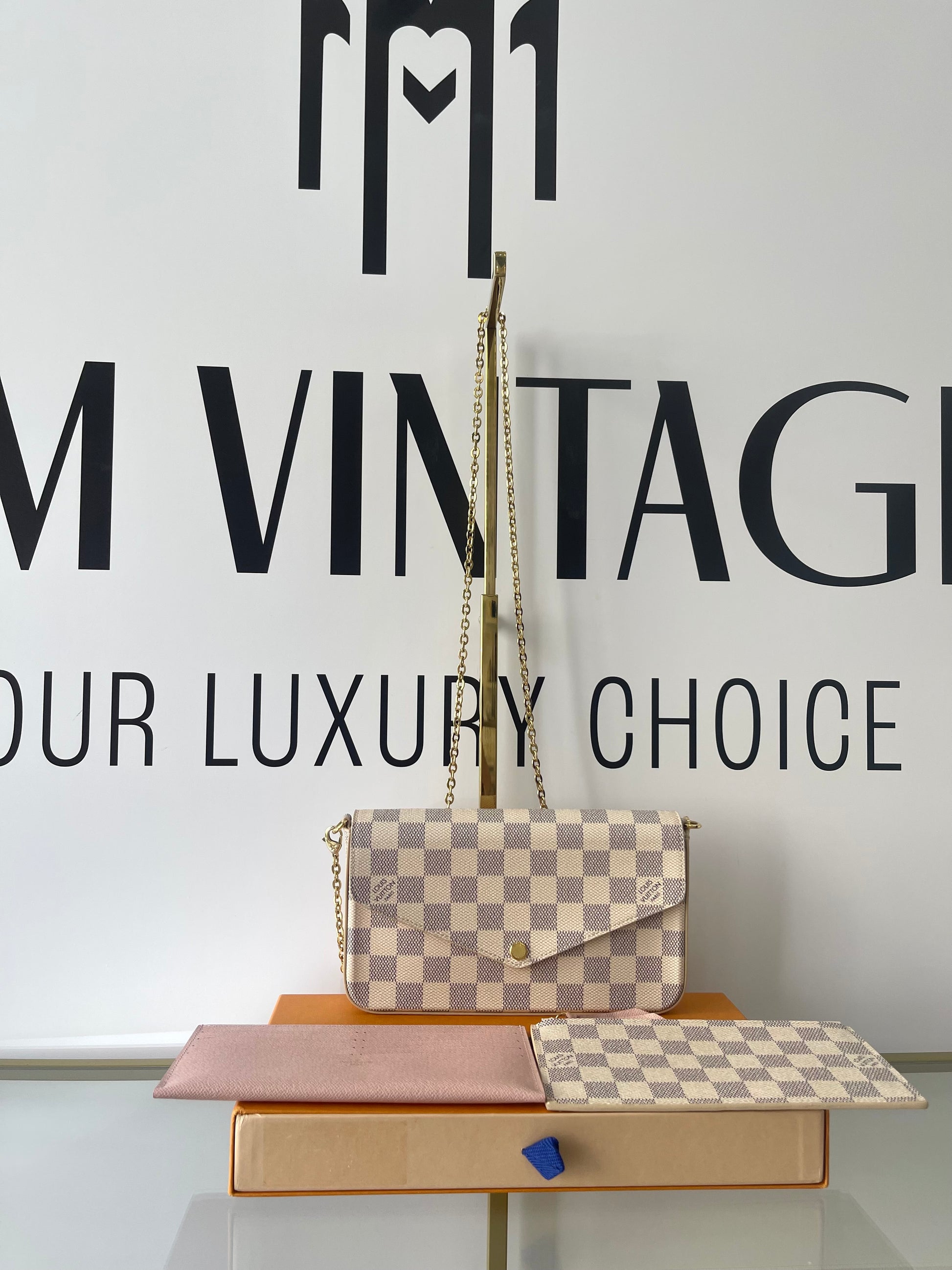 Pochette Félicie Damier Azur Louis Vuitton