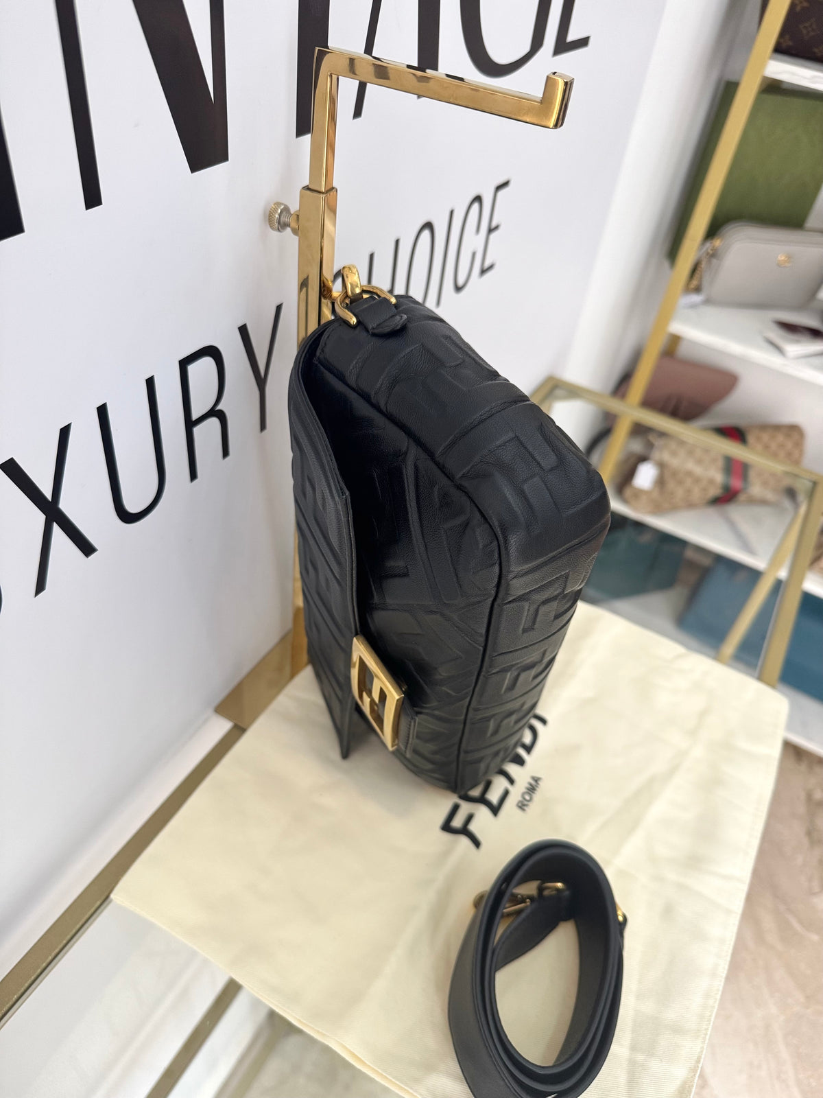 Borsa Baguette FF Fendi