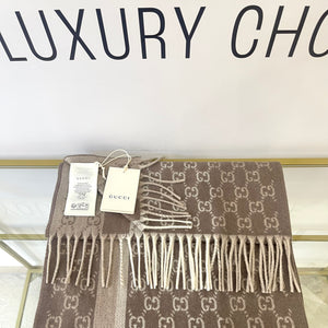 Sciarpa GG con frange Gucci