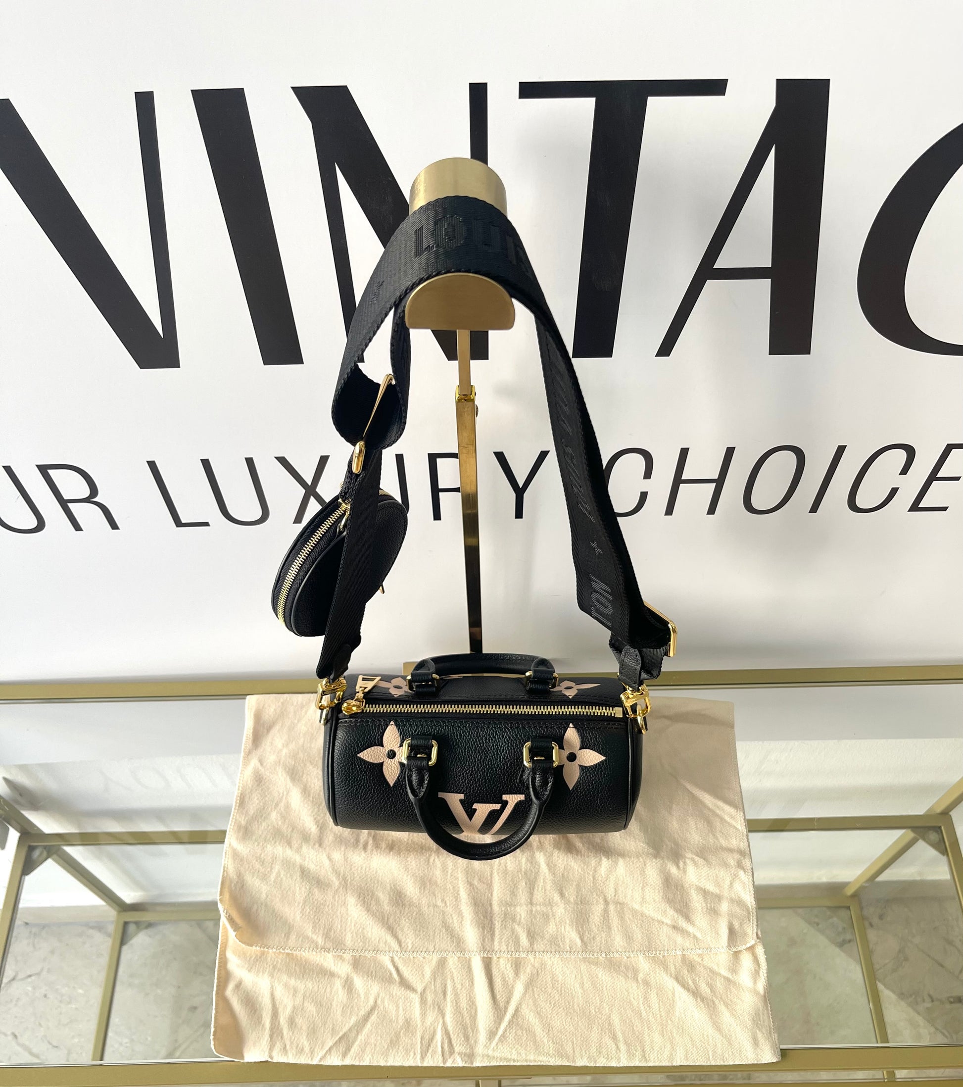 Borsa Papillon BB Monogram Empreinte Bicolor Louis Vuitton