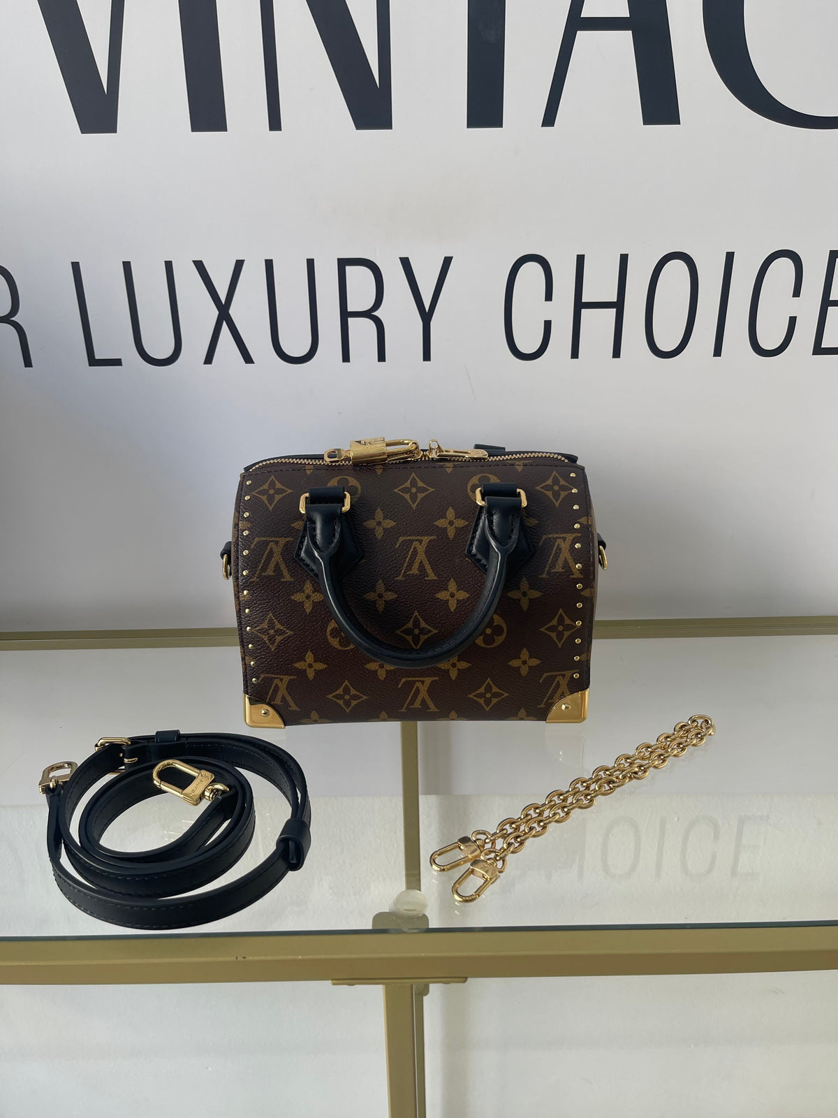 Borsa Speedy Trunk 20 Monogram Louis Vuitton
