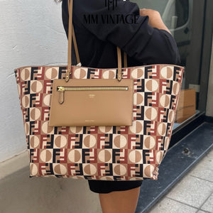 Borsa Shopping Roll Large Reversibile Fendi