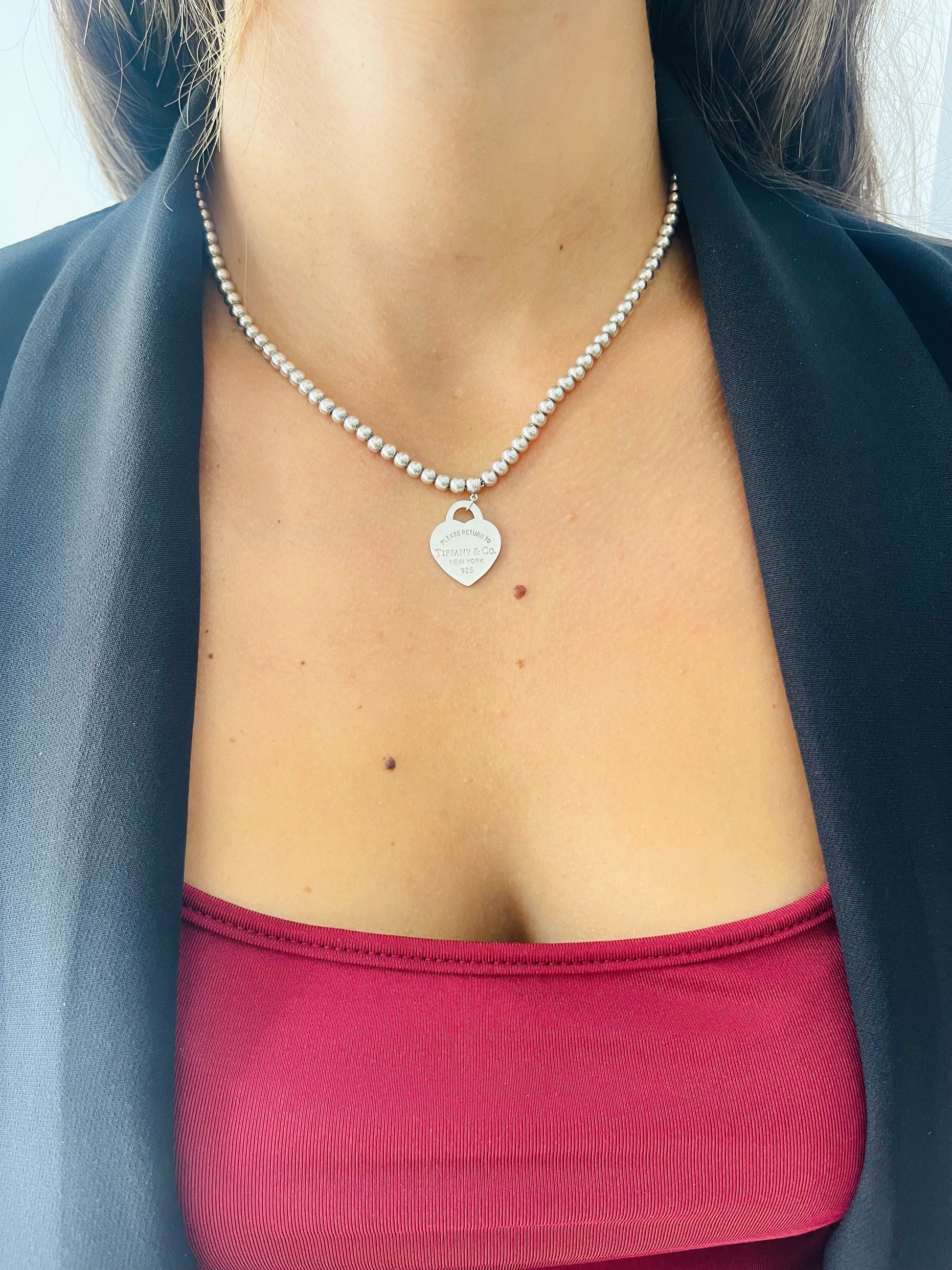 Collana Bead Cuore Small Tiffany