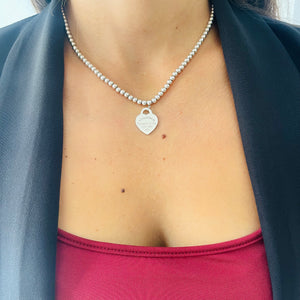 Collana Bead Cuore Small Tiffany