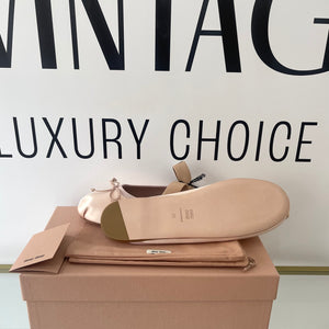 Ballerine in raso Miu Miu