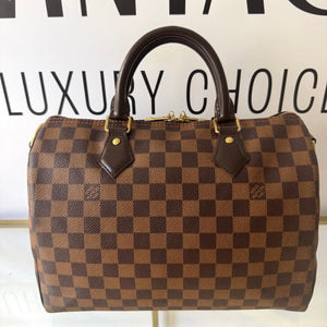 Borsa Speedy Bandoulière 30 Damier Ébène Louis Vuitton