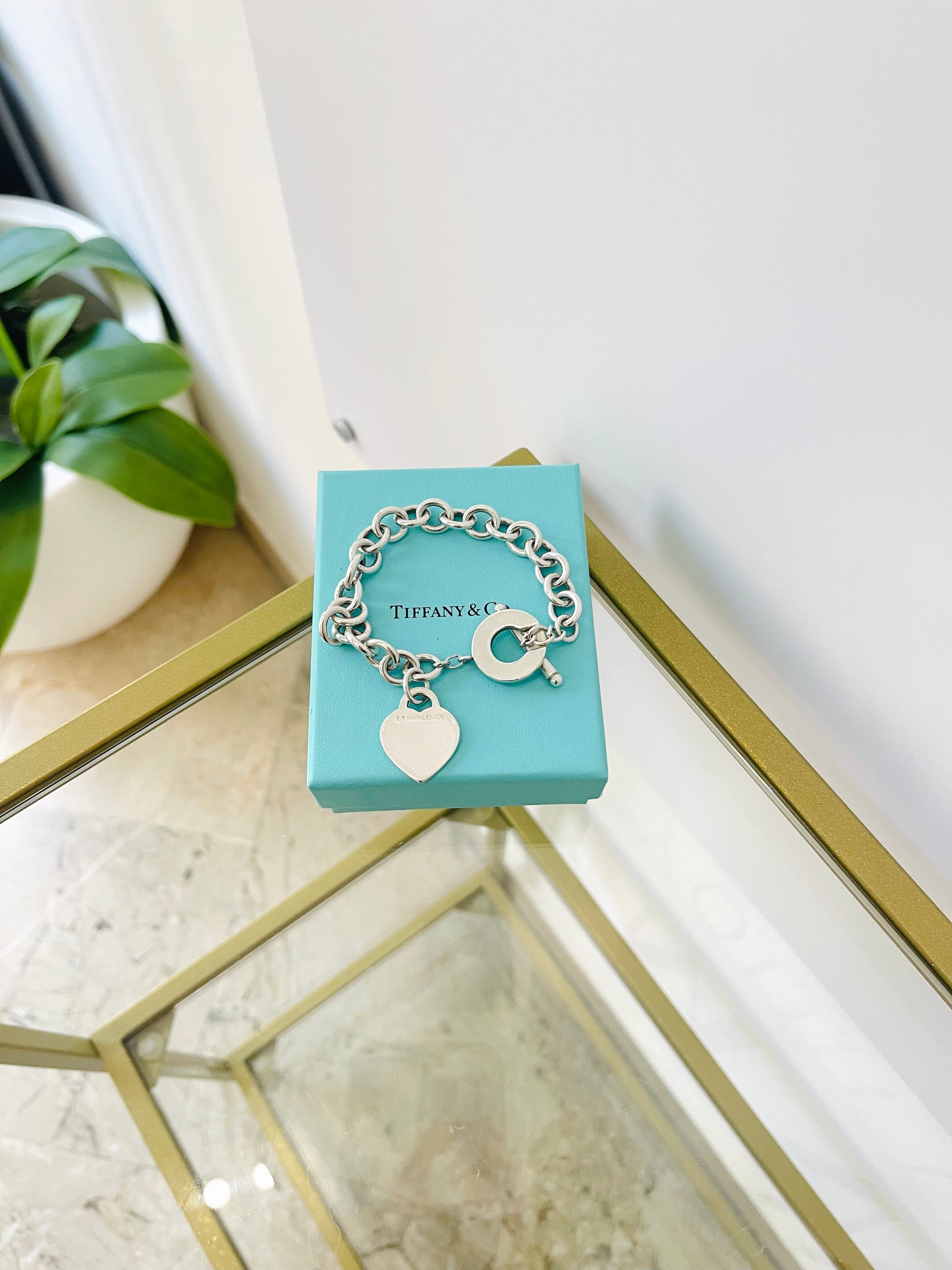 Bracciale a maglie cuore M Toggle Tiffany
