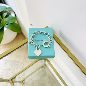 Bracciale a maglie cuore M Toggle Tiffany