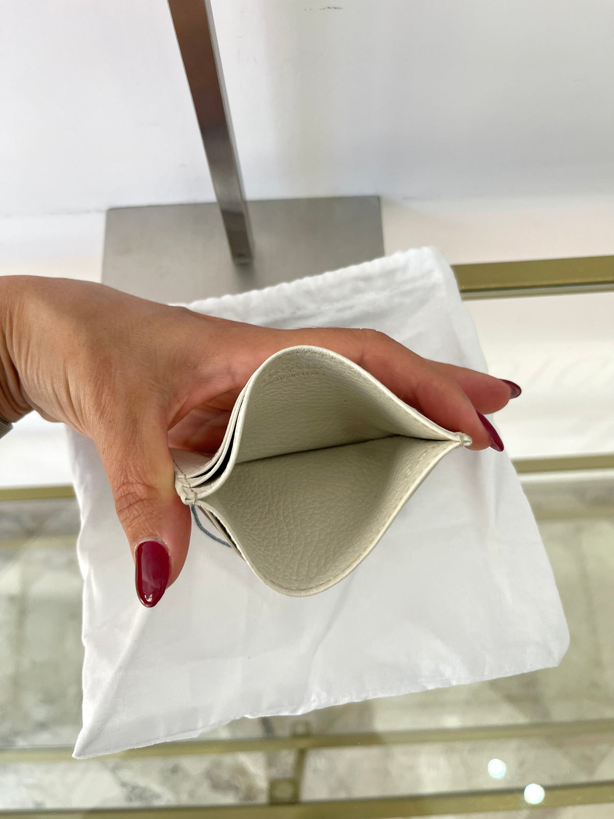 Portacarte in pelle Prada