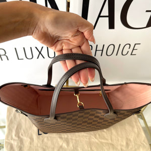 Borsa Neverfull MM Damier Ebène Louis Vuitton