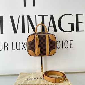 Borsa Valisette Souple BB Damier Ebène Louis Vuitton