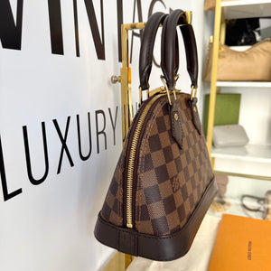 Borsa Alma BB Damier Ébène Louis Vuitton