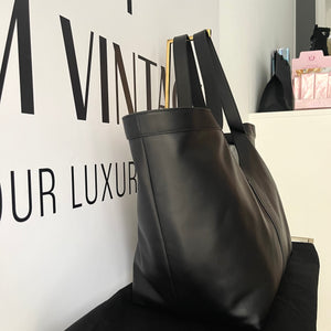 Tote Bag Y maxi in pelle martellata Saint Laurent