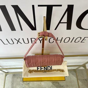 Wallet on Chain Baguette rosa Fendi