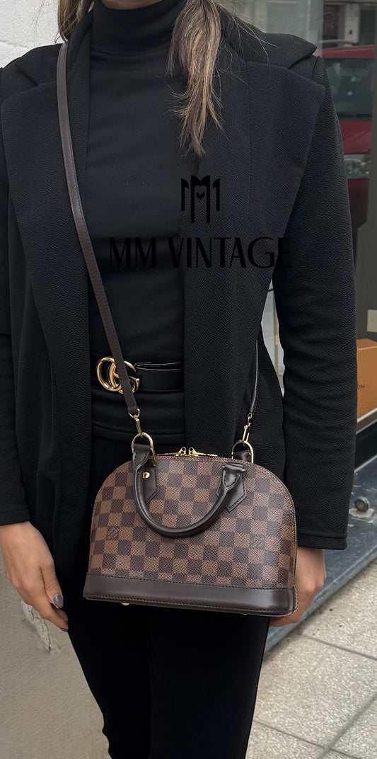 Borsa Alma BB Damier Ébène Louis Vuitton