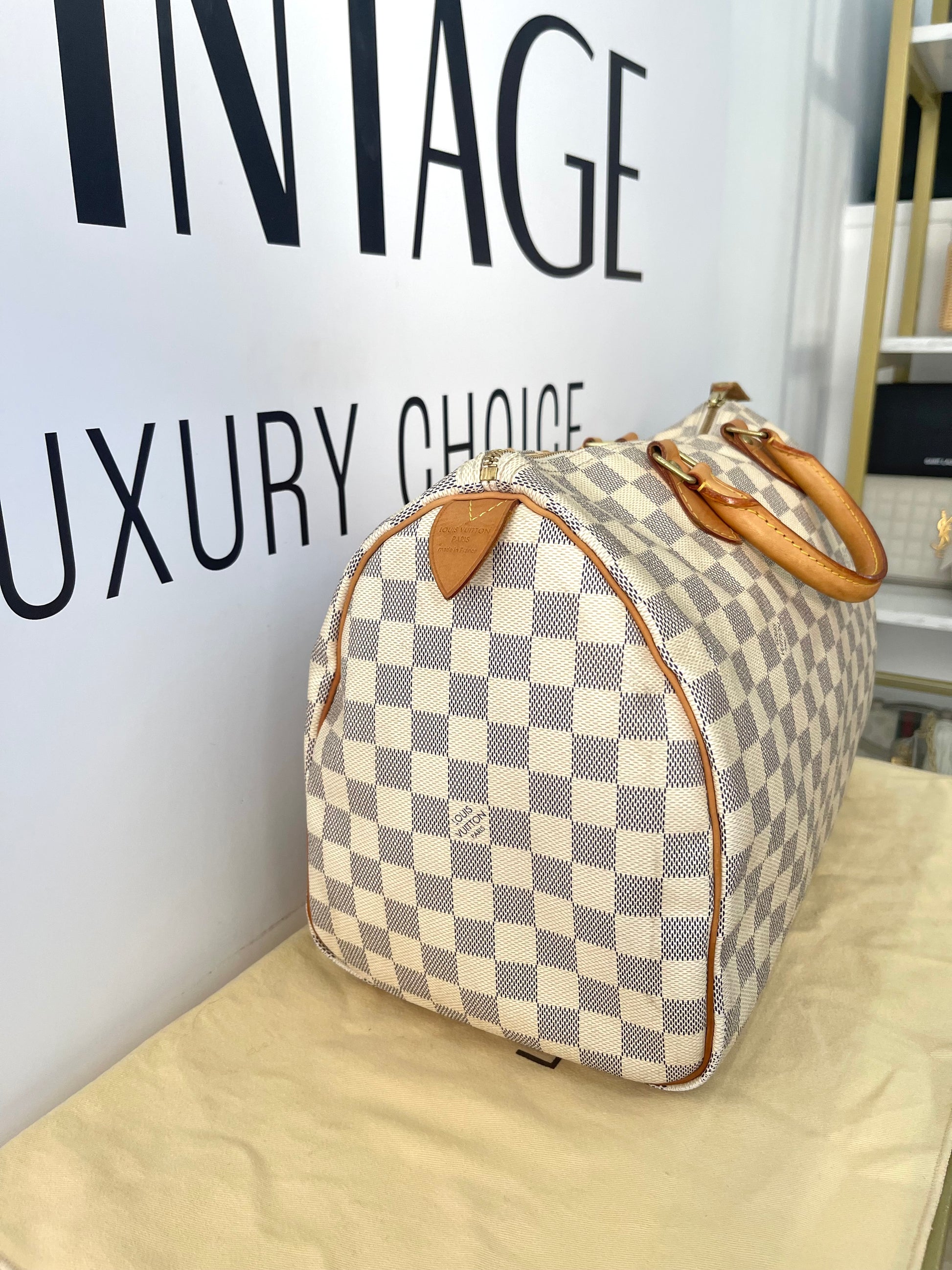 Borsa Speedy 35 Damier Azur Louis Vuitton