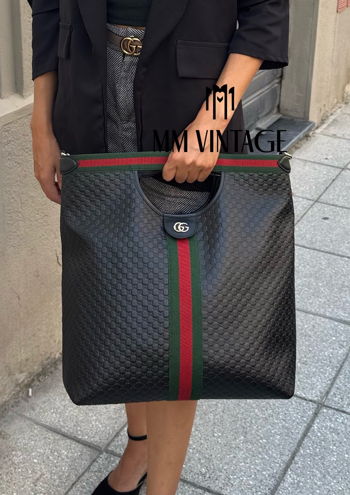 Borsa Shopping Giglio Microguccissima Gucci