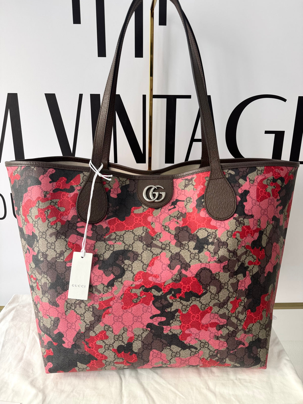 Borsa Shopping Camouflage GG Supreme Gucci