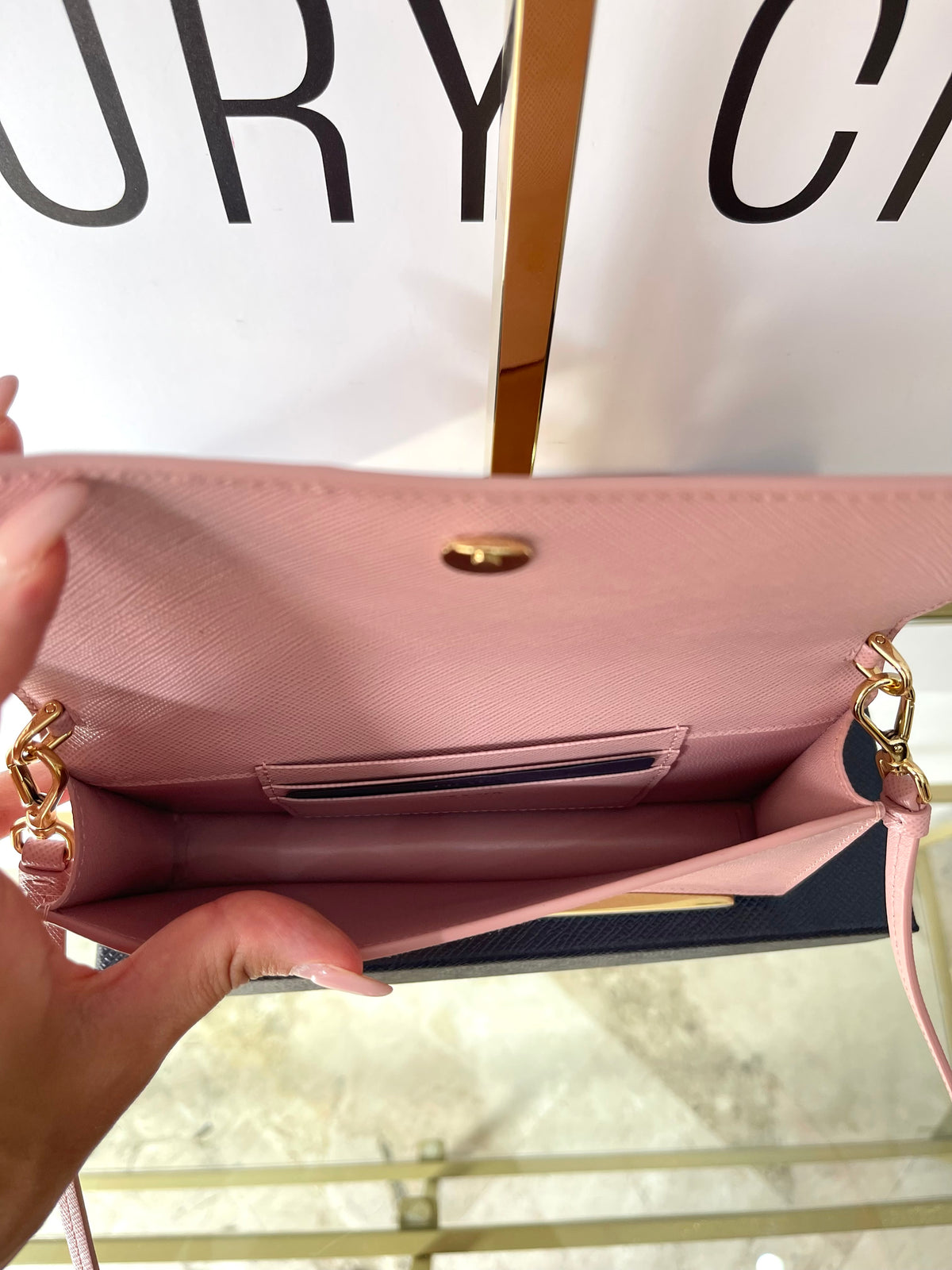 Borsa Mini in Saffiano Prada