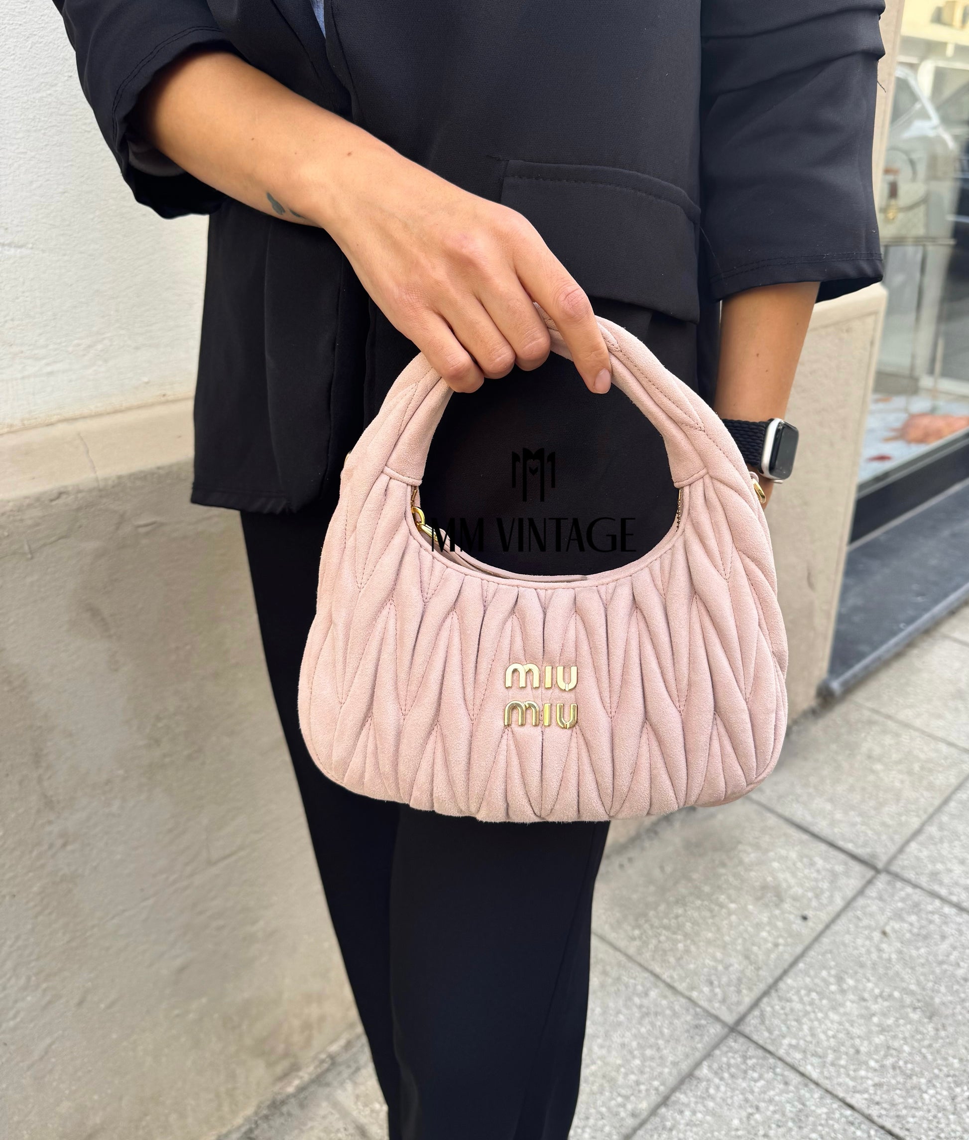 Borsa Hobo Wander Small Miu Miu