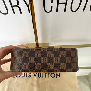 Borsa Valisette Souple BB Damier Ebène Louis Vuitton