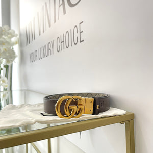 Cintura reversibile GG Marmont Supreme 3 cm Gucci