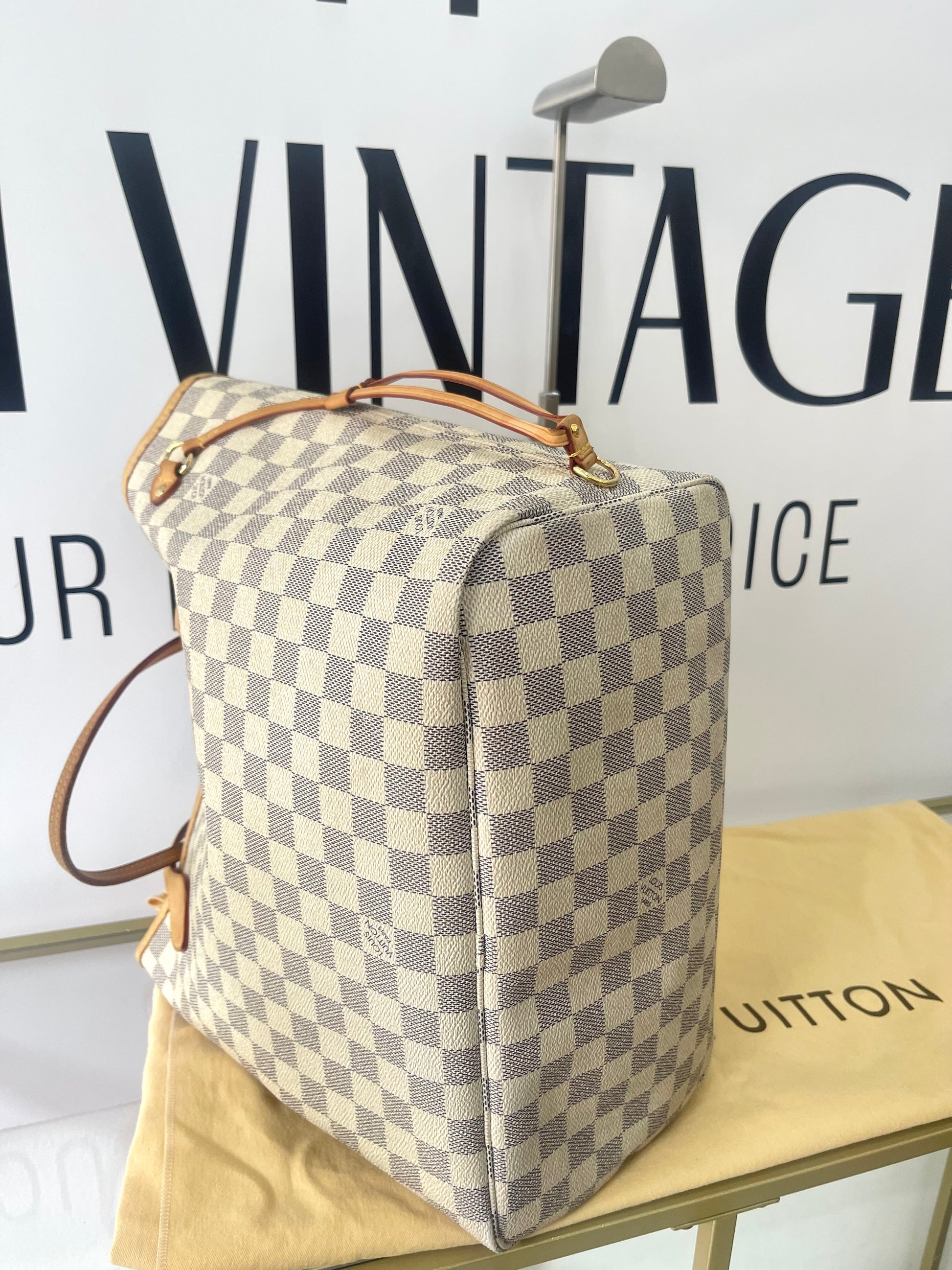 Borsa Neverfull MM Damier Azur Louis Vuitton