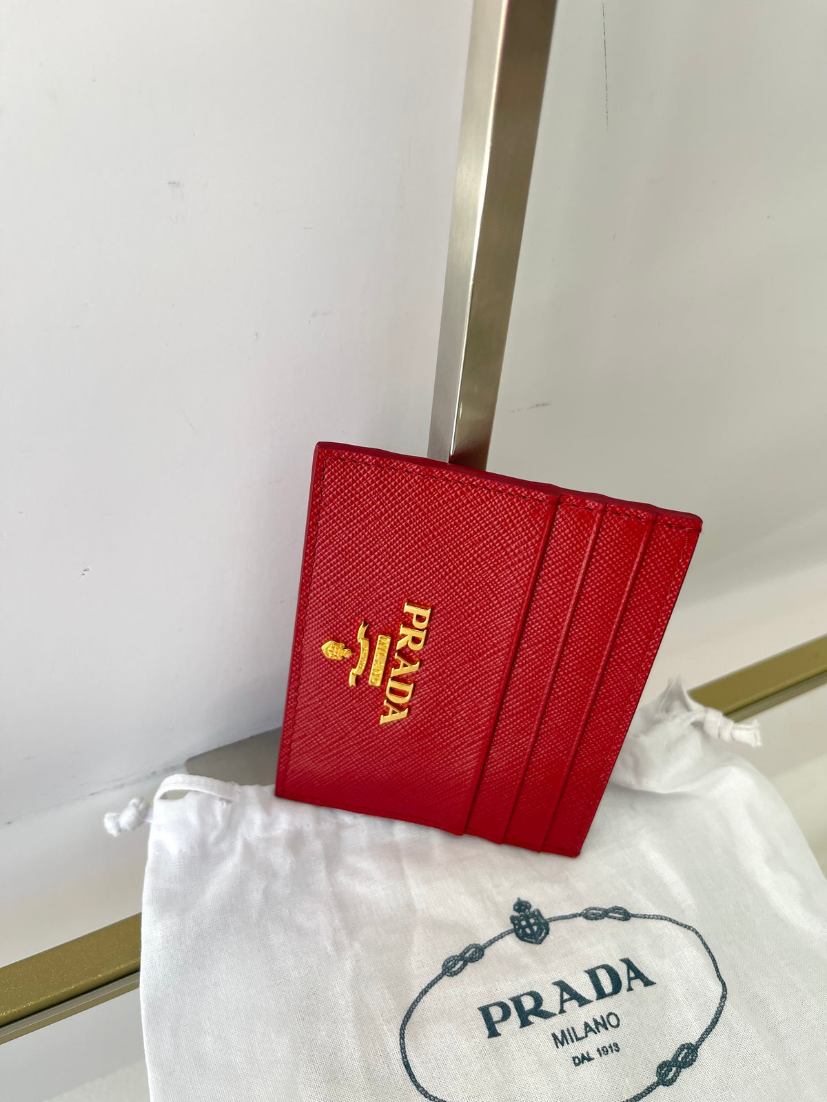 Portacarte in Saffiano Prada