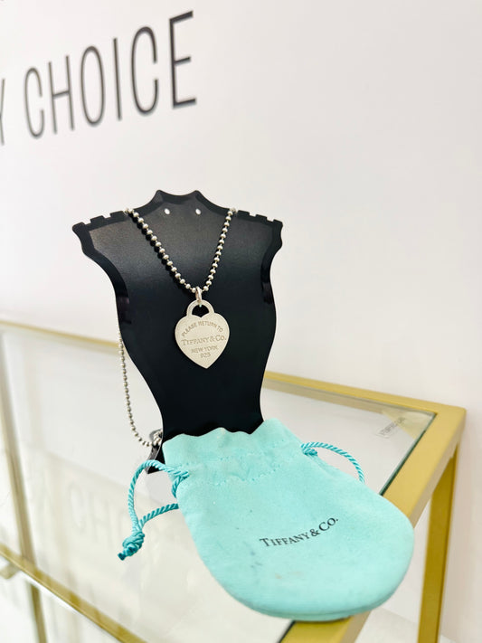 Collana a pallini cuore L Tiffany