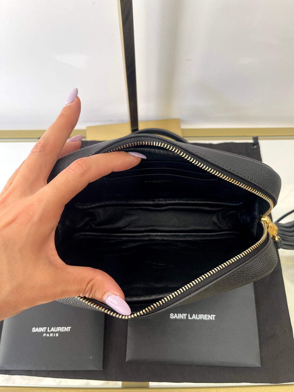 Borsa Mini Camera Lou Saint Laurent