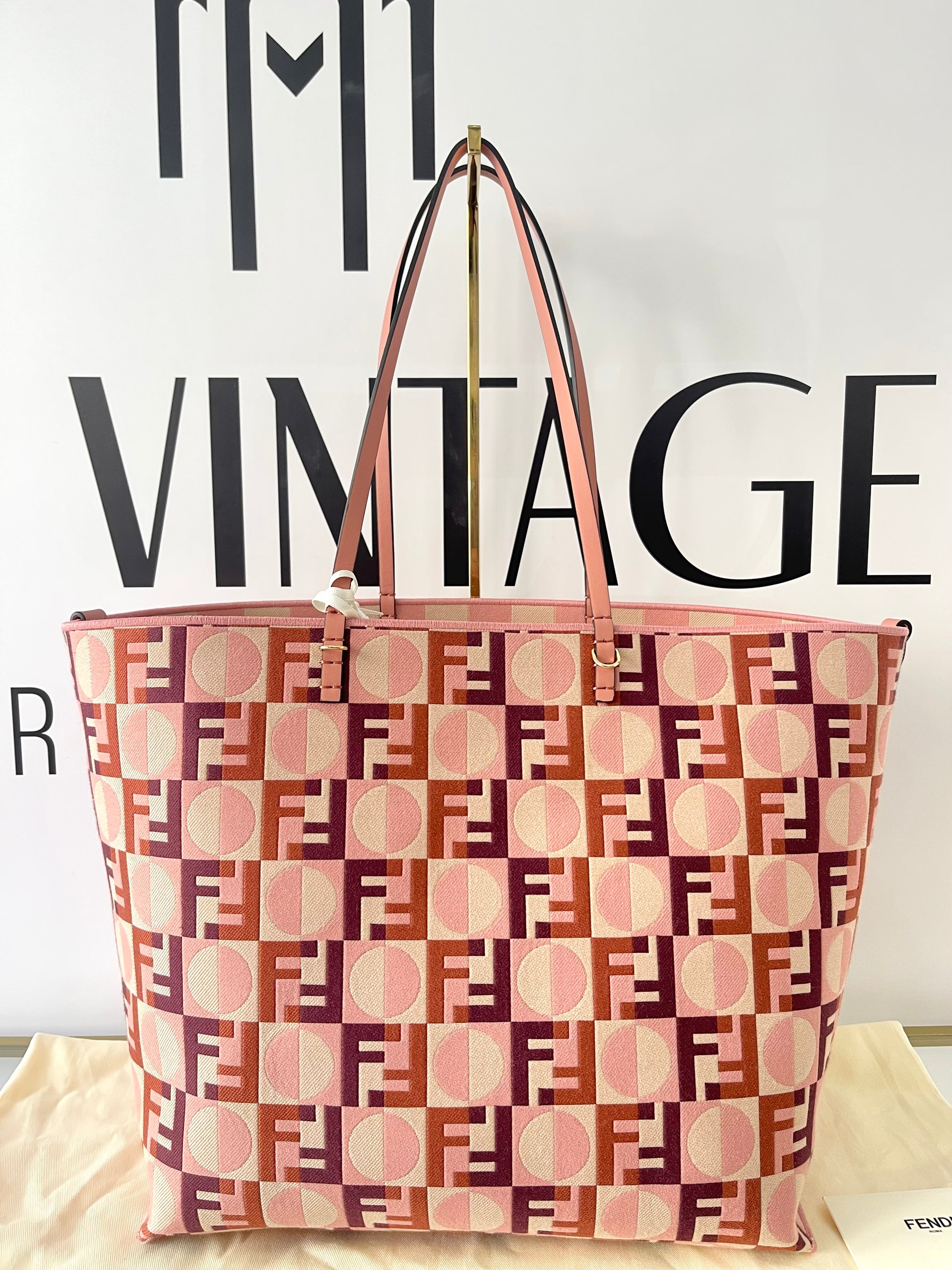Borsa Shopping Roll Large reversibile Fendi