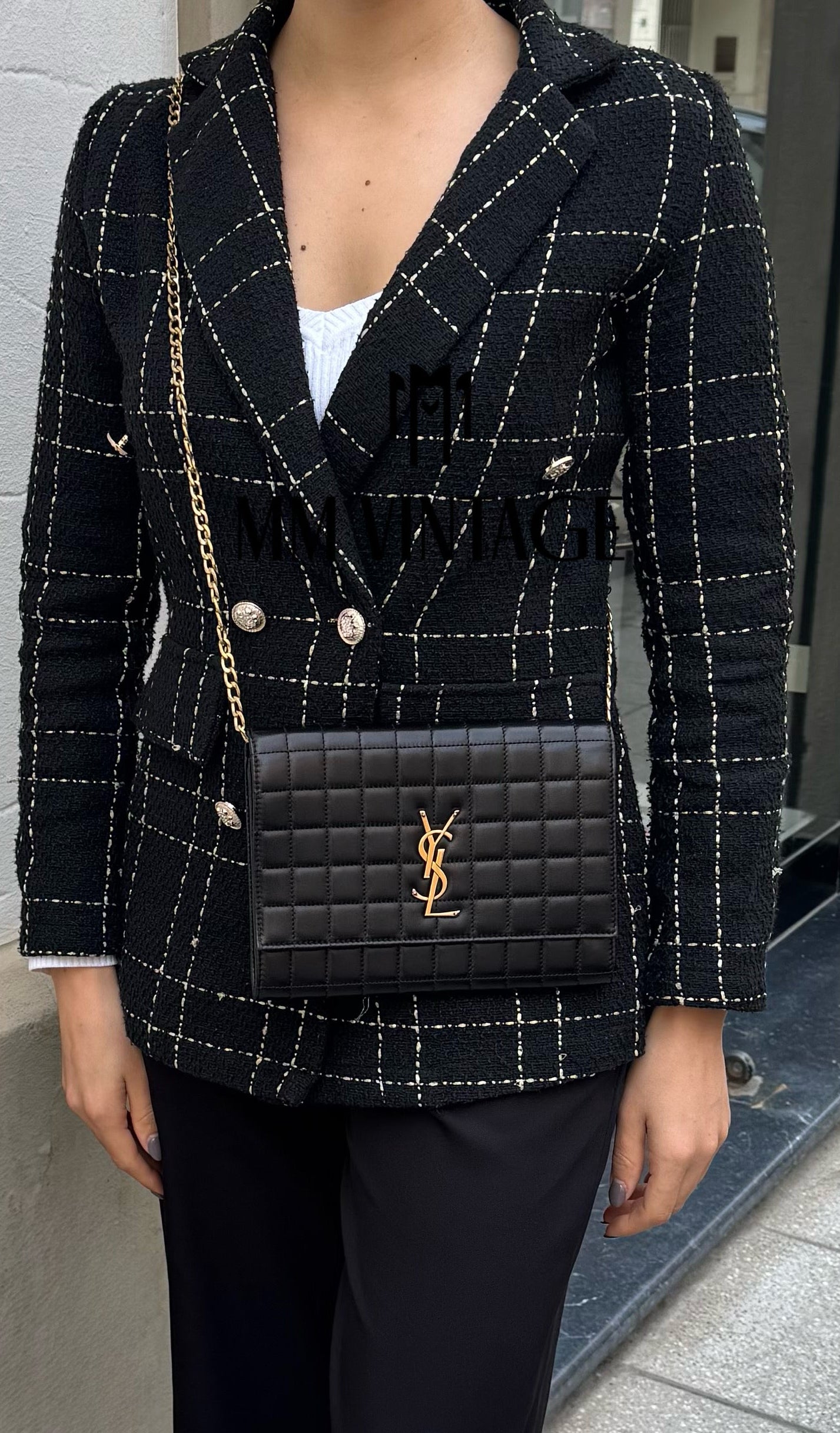 Pochette Cassandre matelassé Saint Laurent