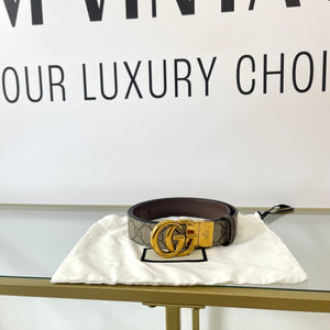 Cintura reversibile GG Marmont Supreme 3 cm Gucci